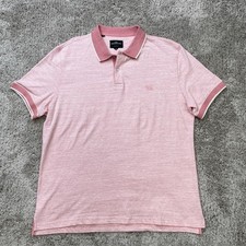 Rodd  Gunn Polo Shirt Mens 2XL Pink Coral Sports Fit Australian Cotton Casual