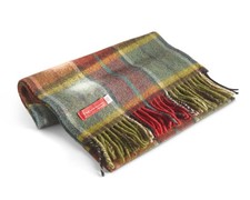Birsppy Soft and Warm Irish Wool Plaid Scarf for Men, 12" Wide X 60" Long, As...