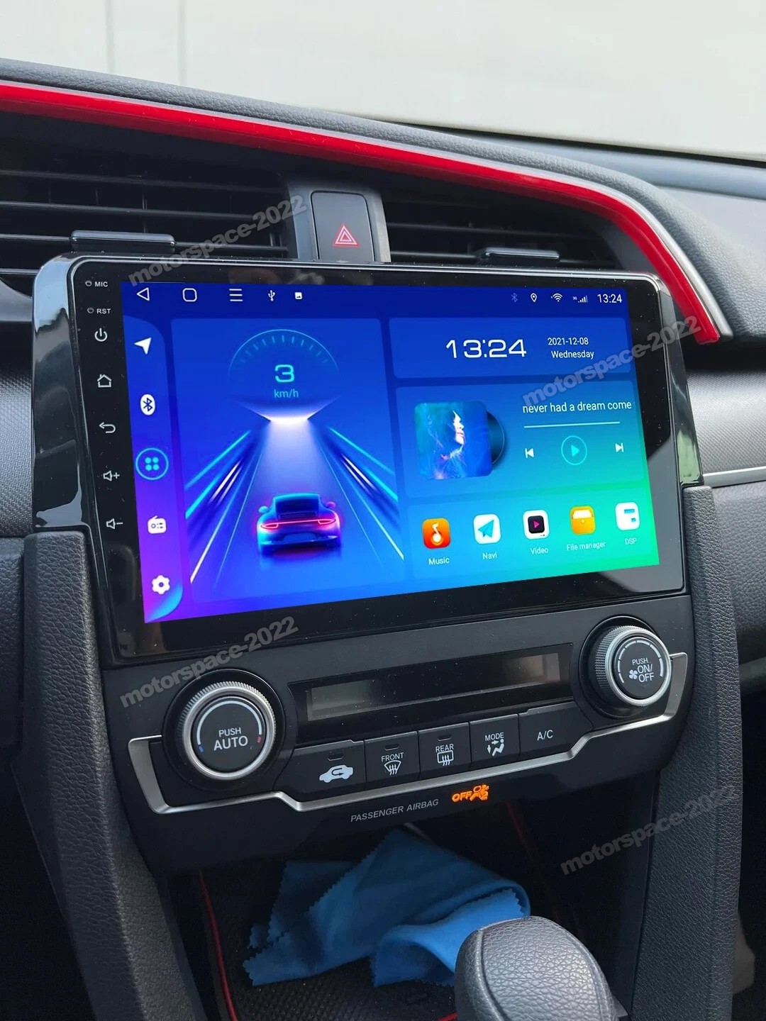 Car Apple Carplay For 2016-2020 Honda Civic Android 15.0 Stereo Radio GPS WIFI