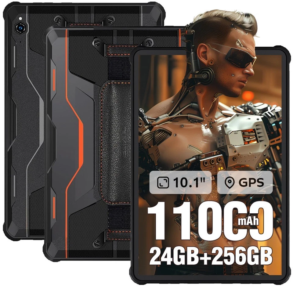 OUKITEL RT9 Outdoor Tablet 24GB+256GB Android14 11000mAh 10,1Zoll Rugged Tablet