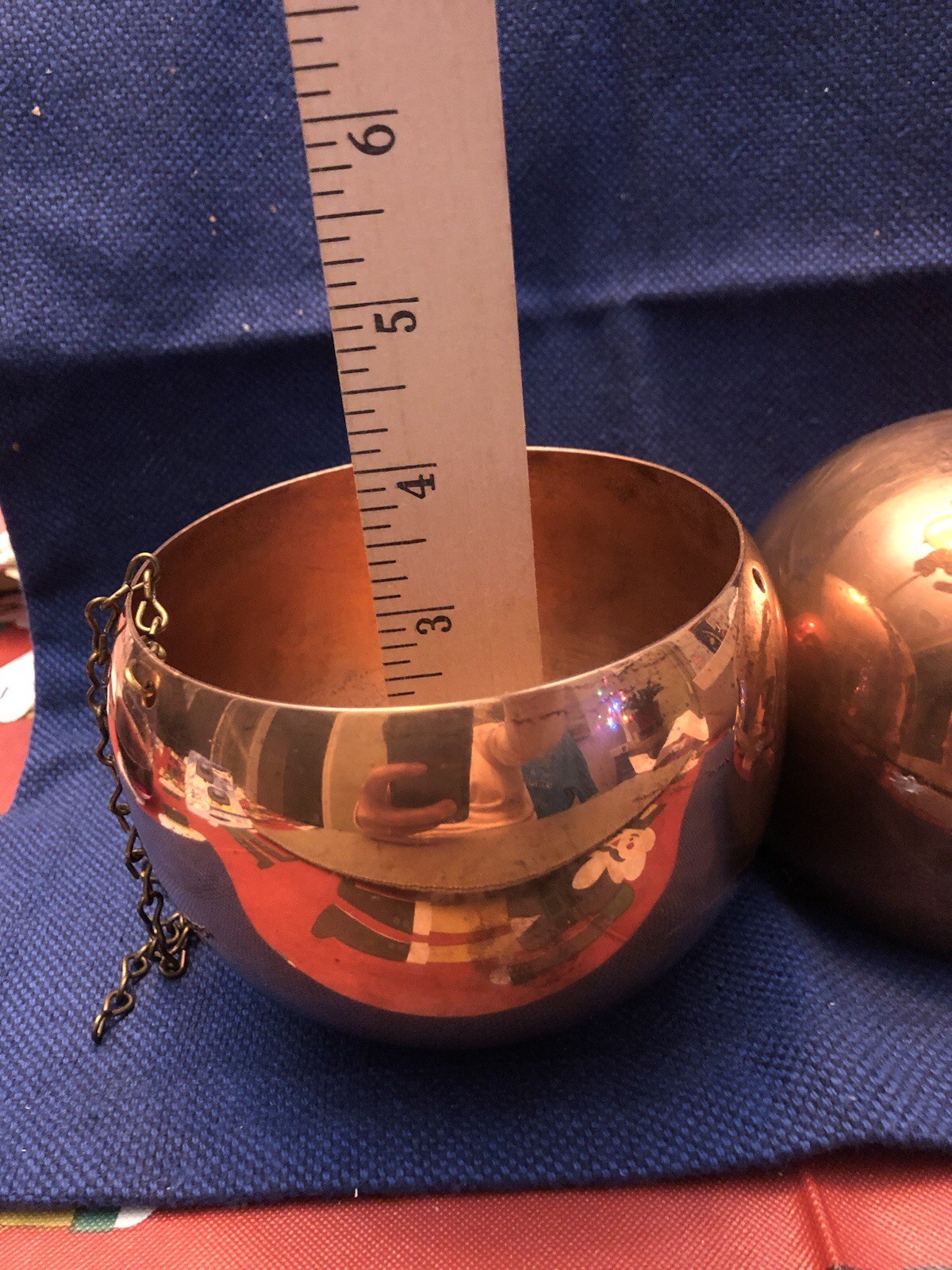 2 Copper Planters With Chains 