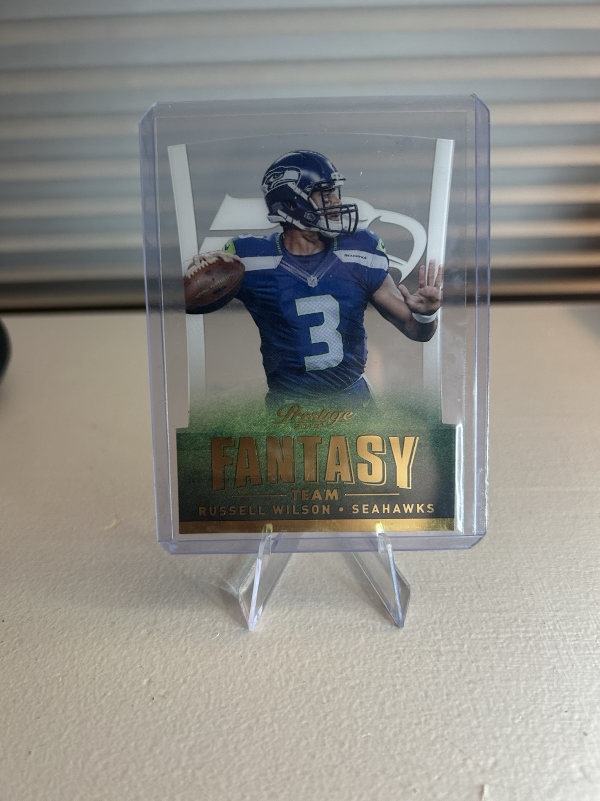 2013 Panini Prestige #10 Russell Wilson Fantasy Team SEAHAWKS