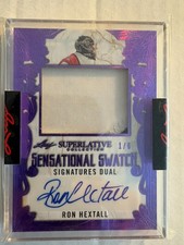 2020-21 Leaf Superlative Collection signatures dual Ron Hextall / Grant Fuhr 1/6