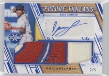 2019 Elite Extra Edition Future Threads Signatures Blue 2/5 Luis Garcia Auto 3c2