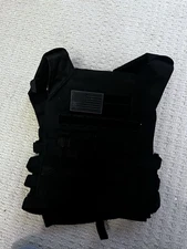 Tacticon BattleVest V2 Plate Carrier – Black – Adjustable – Good Condition