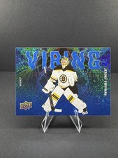 2025-26 Upper Deck Jeremy Swayman Bruins  VIBING Speckle #VB-6