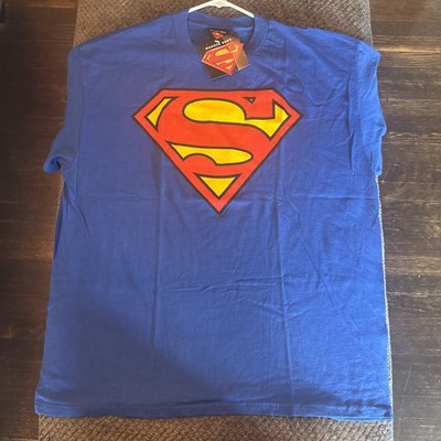 NWT NOS Superman Vintage Y2K Warner Bros. 2000 Blue Mens XL DC Comics Cartoon