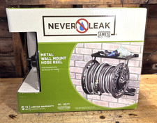 AMES 2398110 NeverLeak Decorative Wall Mount Hose Reel, NEW
