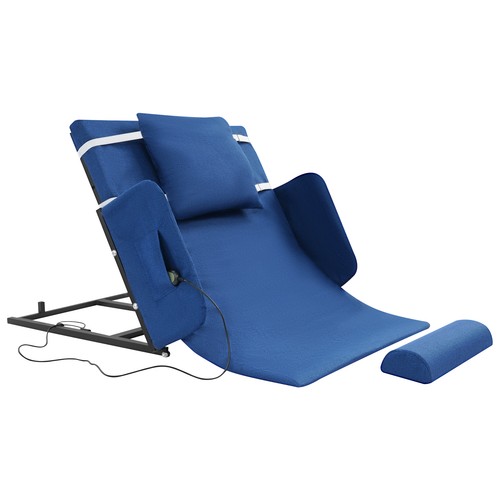 Schienale Letto Ausiliario Sollevabile Elettrico Regolabile Schienale Blu 55W 110V - Foto 8 di 18