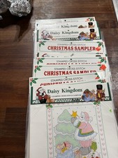 Lot Of 12 New Bucilla stamped cross stitch Sampler Christmas Etc. See Photos