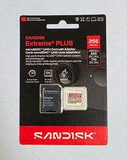 SanDisk Extreme Plus 256GB microSDXC UHS-I U3 High Speed Waterproof Adapter