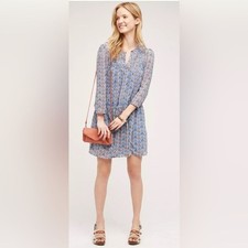 Anthropologie “Holding Horses” Betony Swing dress. Sz 0.