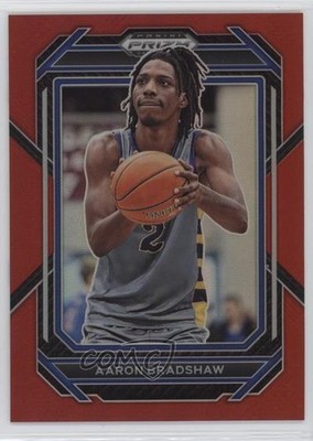 2023-24 Panini Prizm Draft Picks Red Prizm 257/299 Aaron Bradshaw #15 0v2h