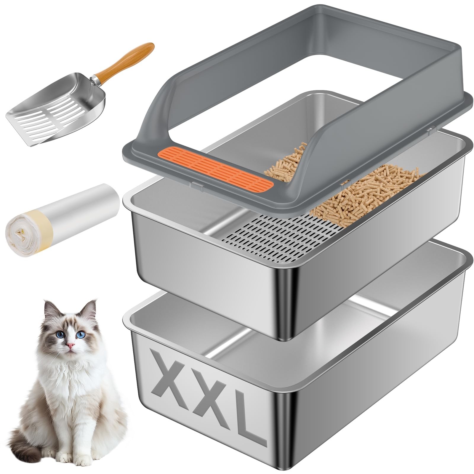 Xxl 23.6 15.7 12 Metal Pellet Sifter