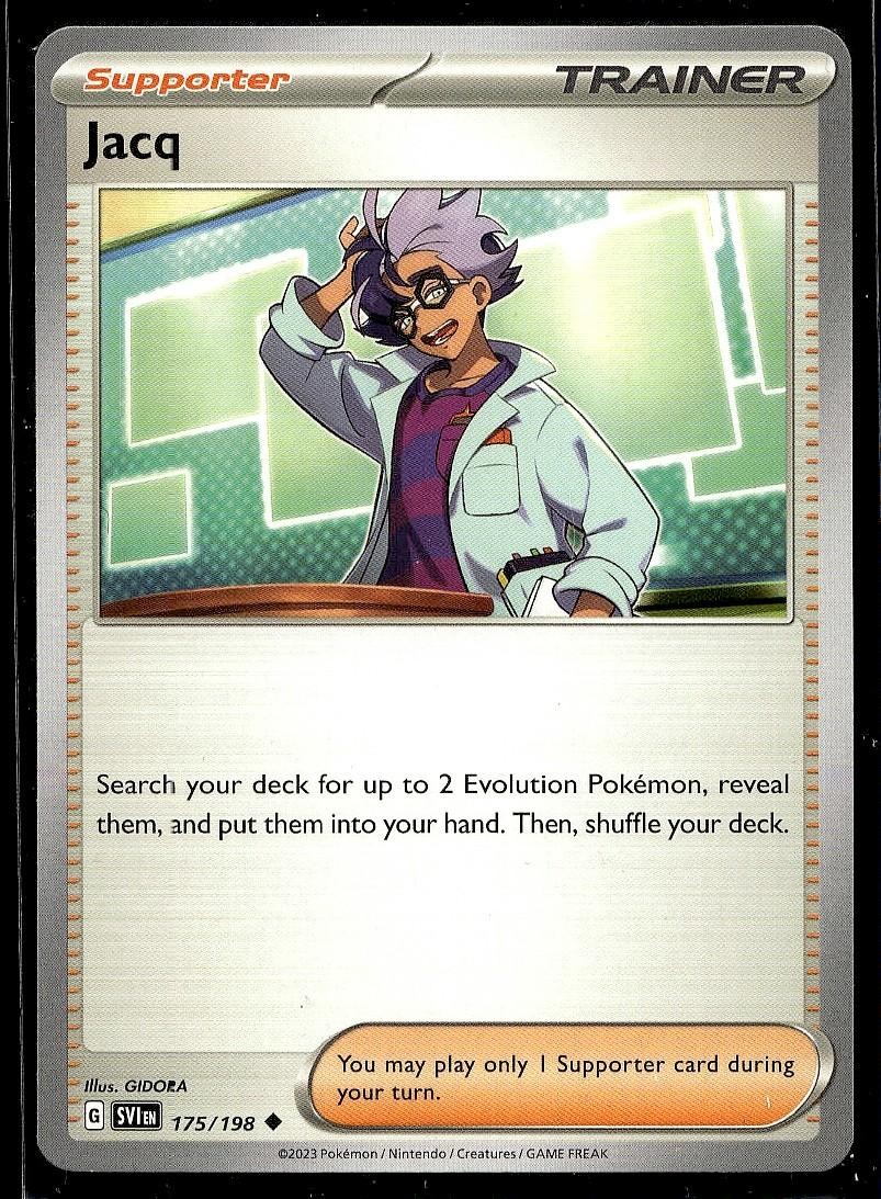 Jacq 175/198 Uncommon Scarlet & Violet Pokemon Lightly Played
