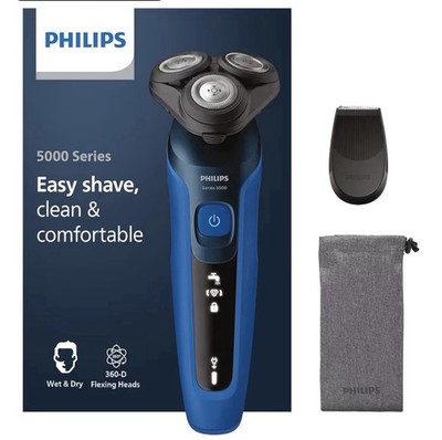 Philips Shaver Series 5000 Nass- und Trockenrasierer - Schwarz/Blau