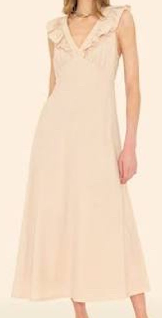 WOW! New Tags Xirena brand "Candace" dress in "Parchment" midi sm $260