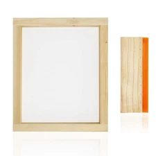 Worown 10 X 14 Inch Wood Silk Screen Printing Frame with 110 White ... Fast Ship