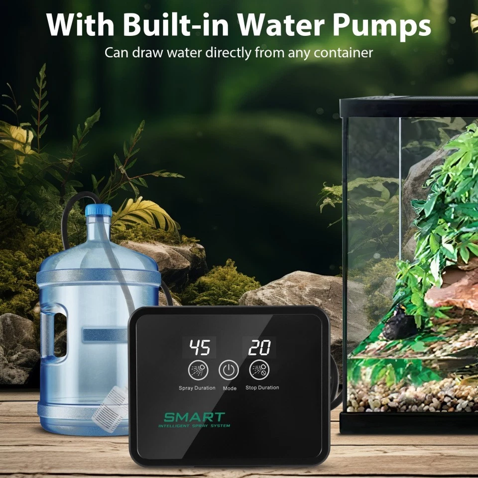 Intelligentes Beregnungsanlage Terrarium, Luftbefeuchter Terrarium Mit Timer - Bild 2 von 4