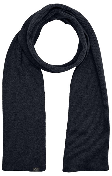 Strickschal Mit Label Patch Unisex Warm Weich Modisch Winter Accessoire-image