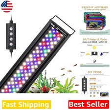 22W Aquarium LED Light, 24/7 Modes, Remote Control, 5 Brightness Levels