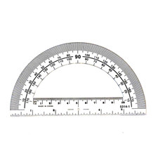 Clear, Plastic, Student Math Protractor Set for Classroom Pack of 100