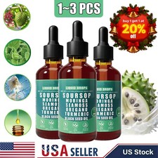 Soursop Bitters 10 in 1 Liquid Drops - Immunity, Liver,Gut  Antioxidant 60ML