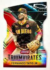 2023 Topps Stadium Fernando Tatis Jr. Die Cut Refractor Card #T-7 Triumvirates!