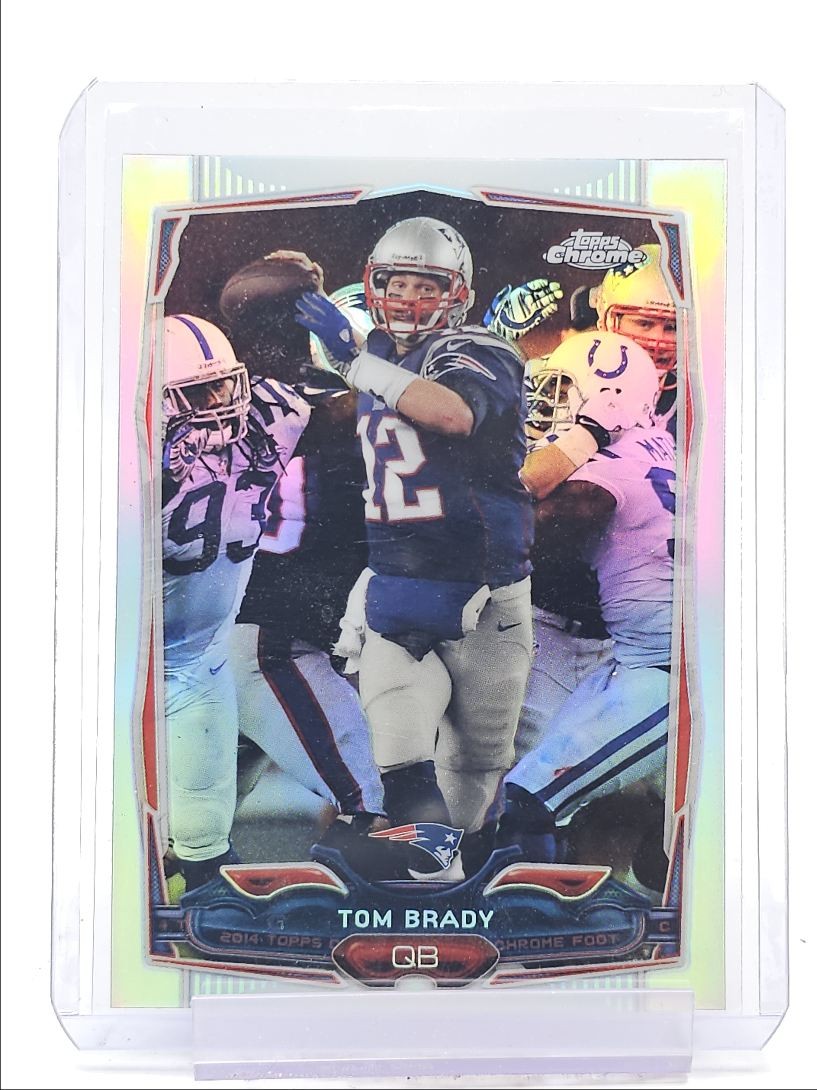 TOM BRADY 2014 TOPPS CHROME FOOTBALL REFRACTOR PATRIOTS Q1339