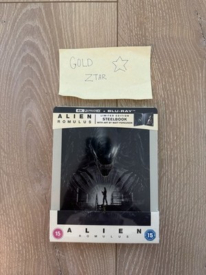 Alien Romulus 4K SteelBook   ZAVVI UHD Blu-ray Matt Ferguson Artwork UK