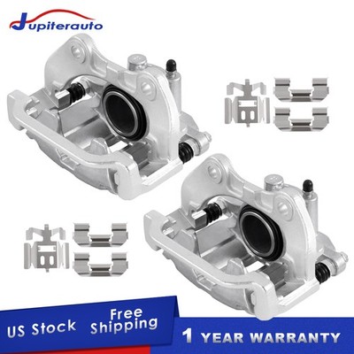2PCS Rear Brake Calipers w/ Bracket For Chevy Silverado GMC Sierra 1500 Yukon
