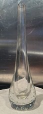 Teardrop Bud Vase With Controlled Bubble Base 25cm Tall