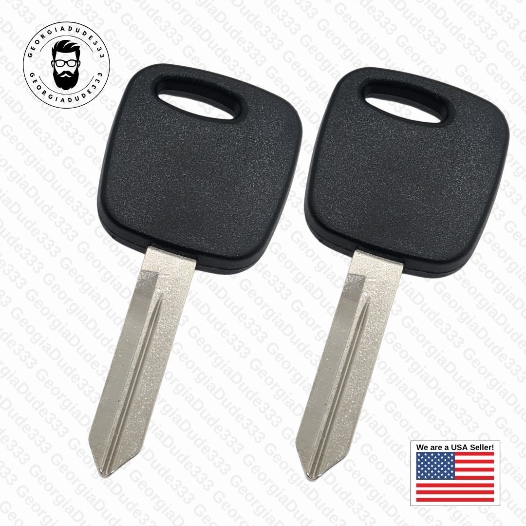 2) Replacement H72 Transponder Chip Keys For 1998-2000 Ford
