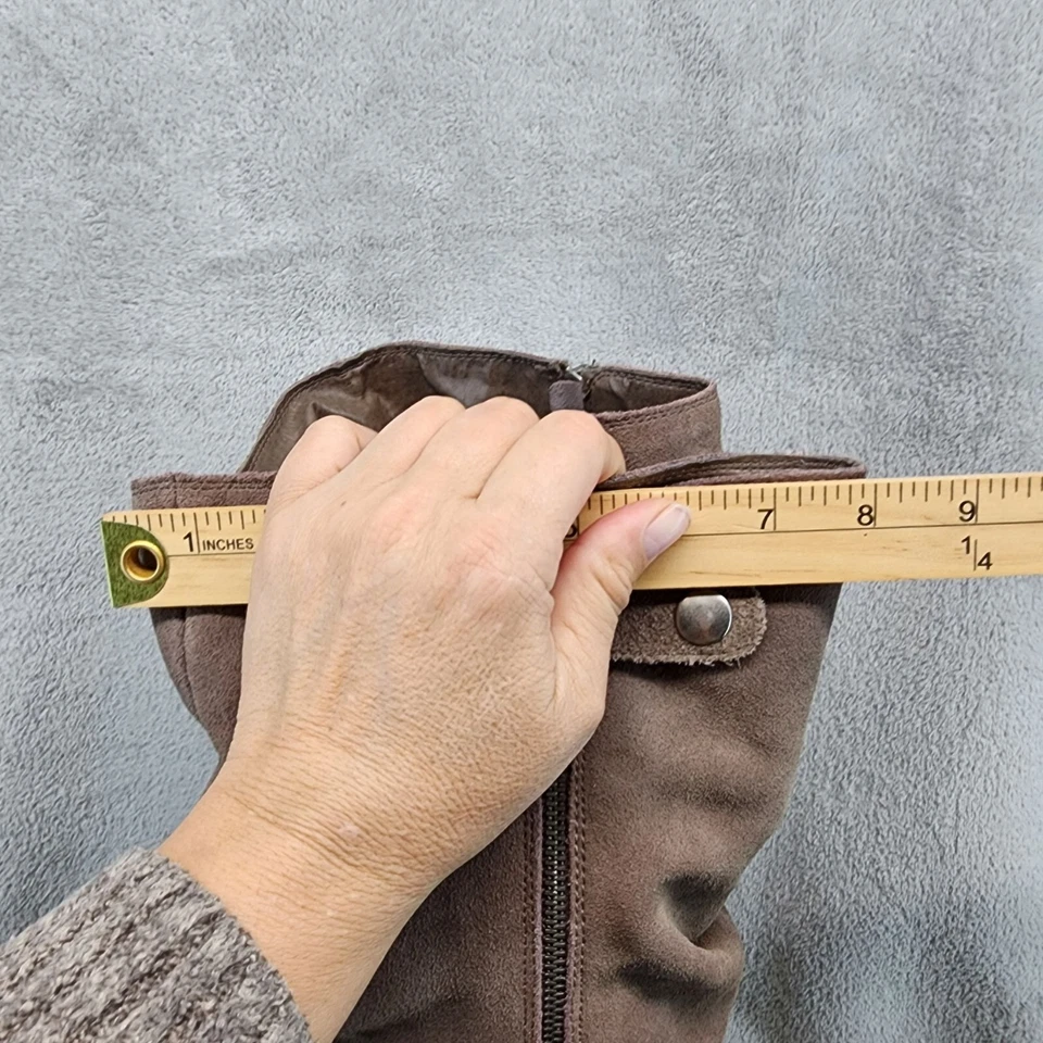 Zapatos Bakers Mujer 9 Marrón Cuero Tacón de Cuña Botas hasta la Rodilla *BUC* Foto 3 de 4