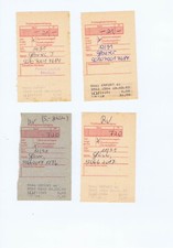 RFN-Postdienst/Postbank 1991/92 - 4 zaświadczenia o odbioru przelewów pieniężnych