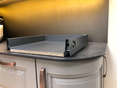 Moderne SOFT CLOSE Küchenschubladen - 450 mm tief x 95 mm hoch x 400 mm breit