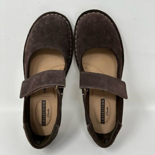 Clarks Tamitha Aster Mary Jane Shoes Women’s Size 6M Brown Suede Strap