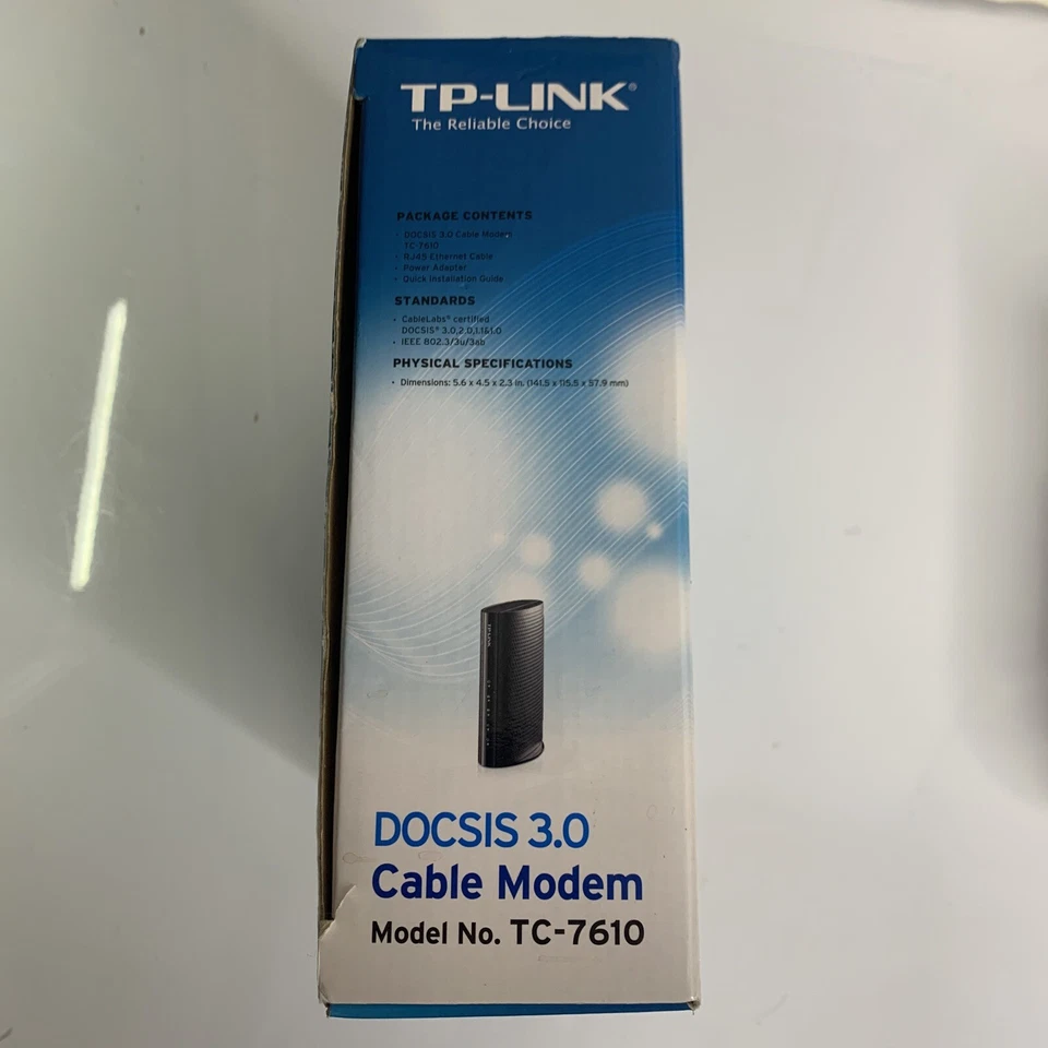 TP-Link TPLink DOCSIS 3.0 Cable Modem Black TC7610 TC-7610 343 Mbps Xfinity Cox - Image 4 of 4