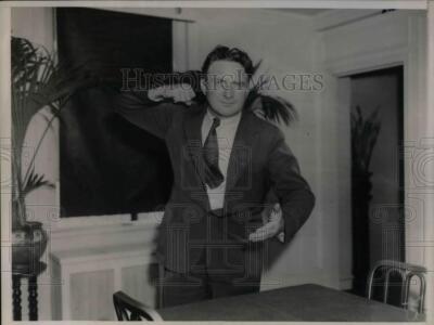 1936 Press Photo Rev. Gerald L.K. Smith Speaks At Warwick Hotel - nea26705