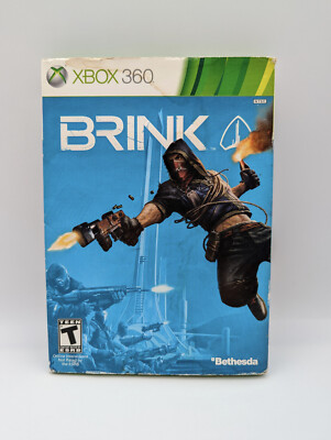 Brink (Microsoft Xbox 360, 2011) NO SCRATCHES, W/MANUAL, STAINED SLIPCOVER