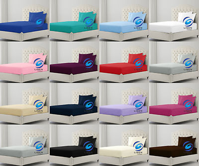 Etagenbett Spannbetttuch 2 Fuß 6 Zoll klein 75 cm x 190 cm oder Paar Kissenbezüge
