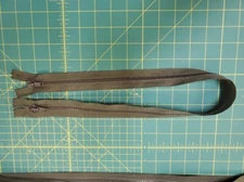 YKK 27.5" Dark Green w/ Dark Green Plastic Close Ended Zippers Made in USA