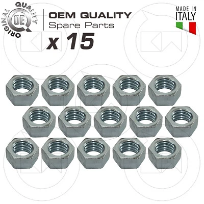 GOMME DADI BULLONI CERCHIO RUOTA KIT 15pz ESAGONO 11 M8 H 6,5 PER VESPA D’EPOCA 1959