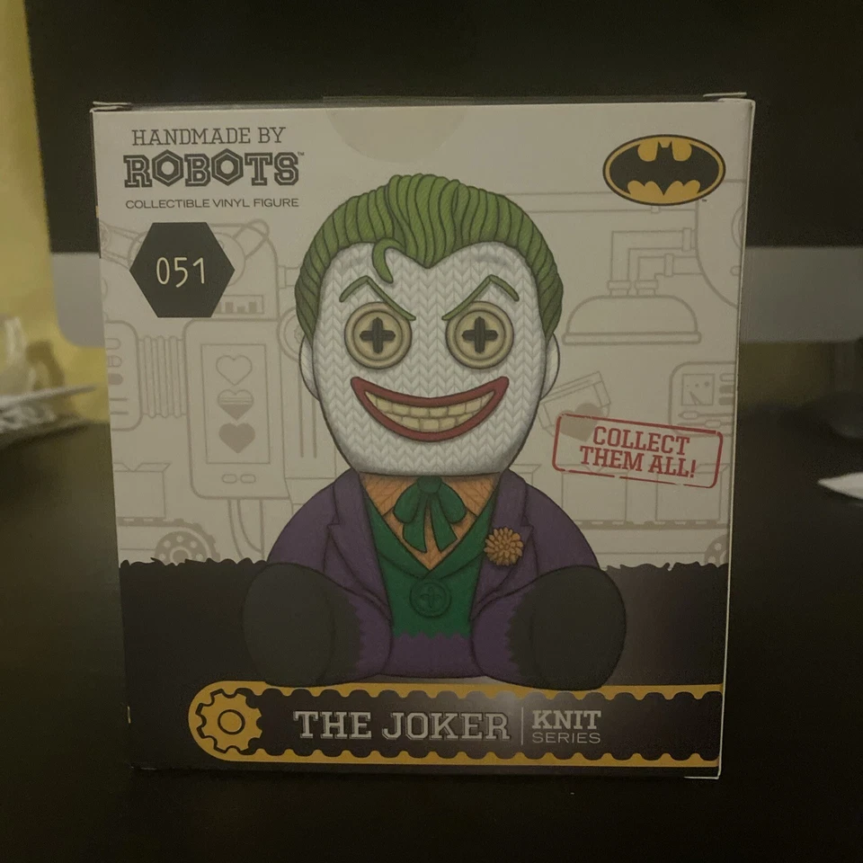 Handmade By Robots Knit Series The Joker 051 DC Vinyl Figure NEW - Image 3 of 4