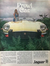 Vintage 1974 Sexy Jaguar original color ad IP018