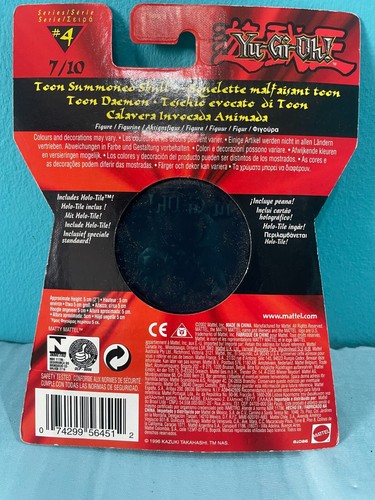 MATTEL Yu-Gi-Oh Yu Gi Oh Figure Series 4 Holo-Tile 7/10 Skull Evoked By Toon - Picture 7 of 7