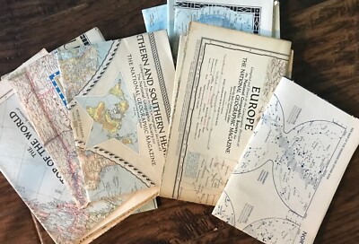 National Geographic Maps Inserts Posters 1930's 1940's 1950's 1960's PICK 1 MAP
