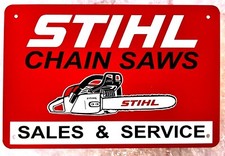 Stihl Chain Saw Sales Tin Sign #1 (Ford Makita Craftsman Husky Snap On Mac) MP4