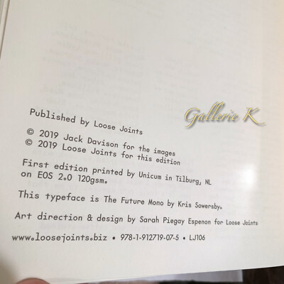 SIGNED! RARE JACK DAVISON PHOTOGRAPHS 1st ED/1st PRINTING NEW w