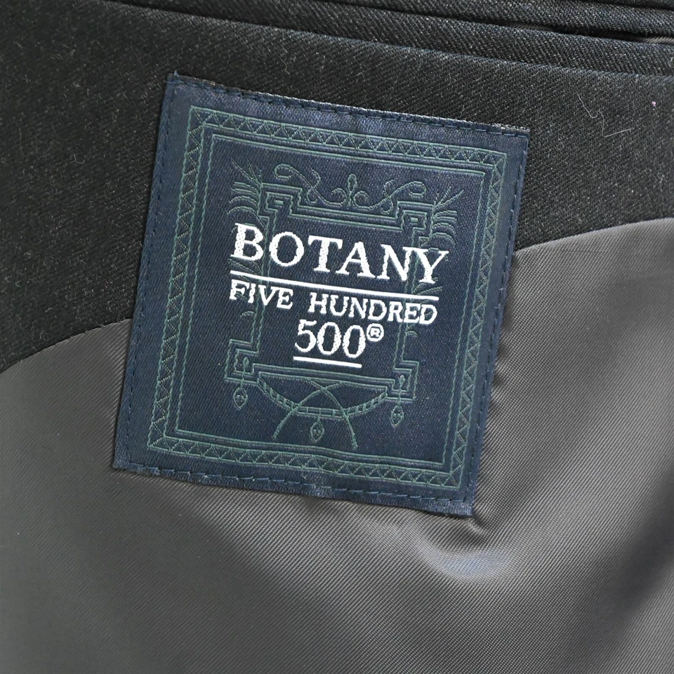 Botany 500 56PT Portly Gray Wool Cashmere Mens Blazer Jacket Sport Coat - Image 4 of 4